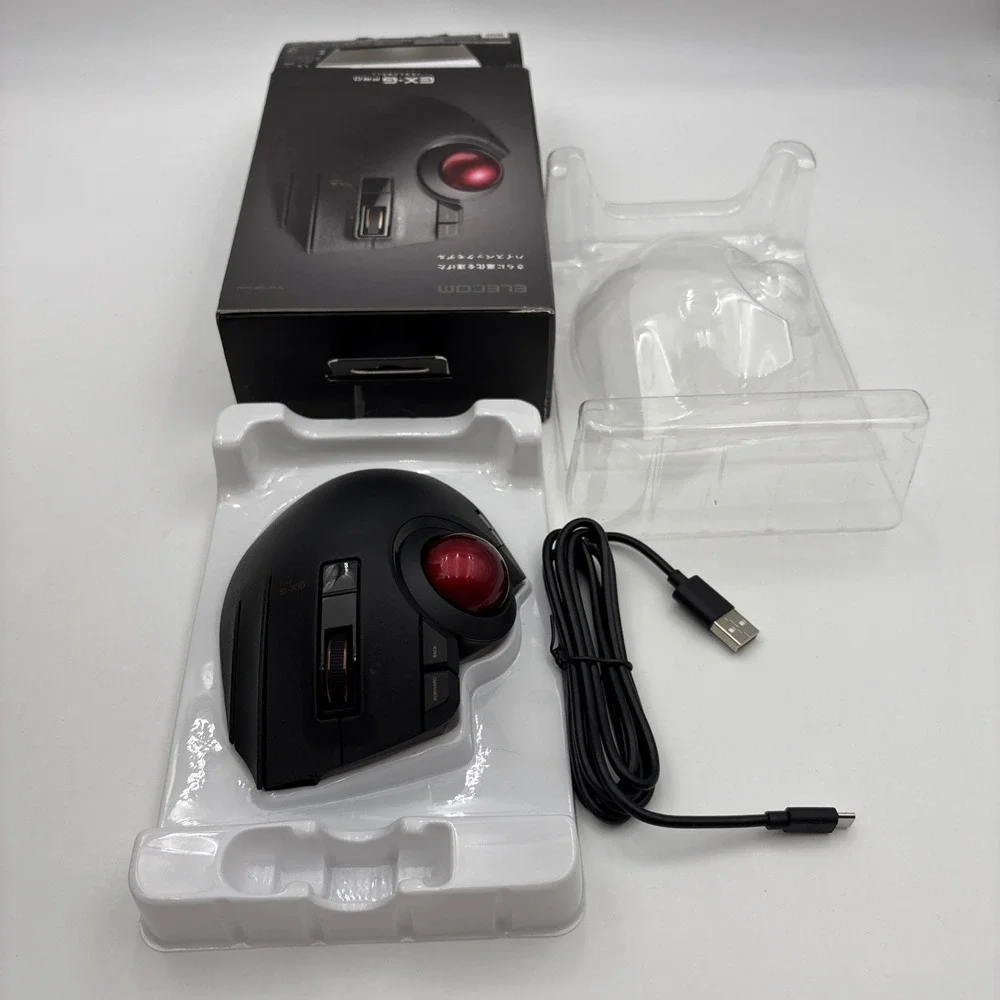 Elecom trackball mouse / thumb / 8 button / wired / wireless / B JAPAN